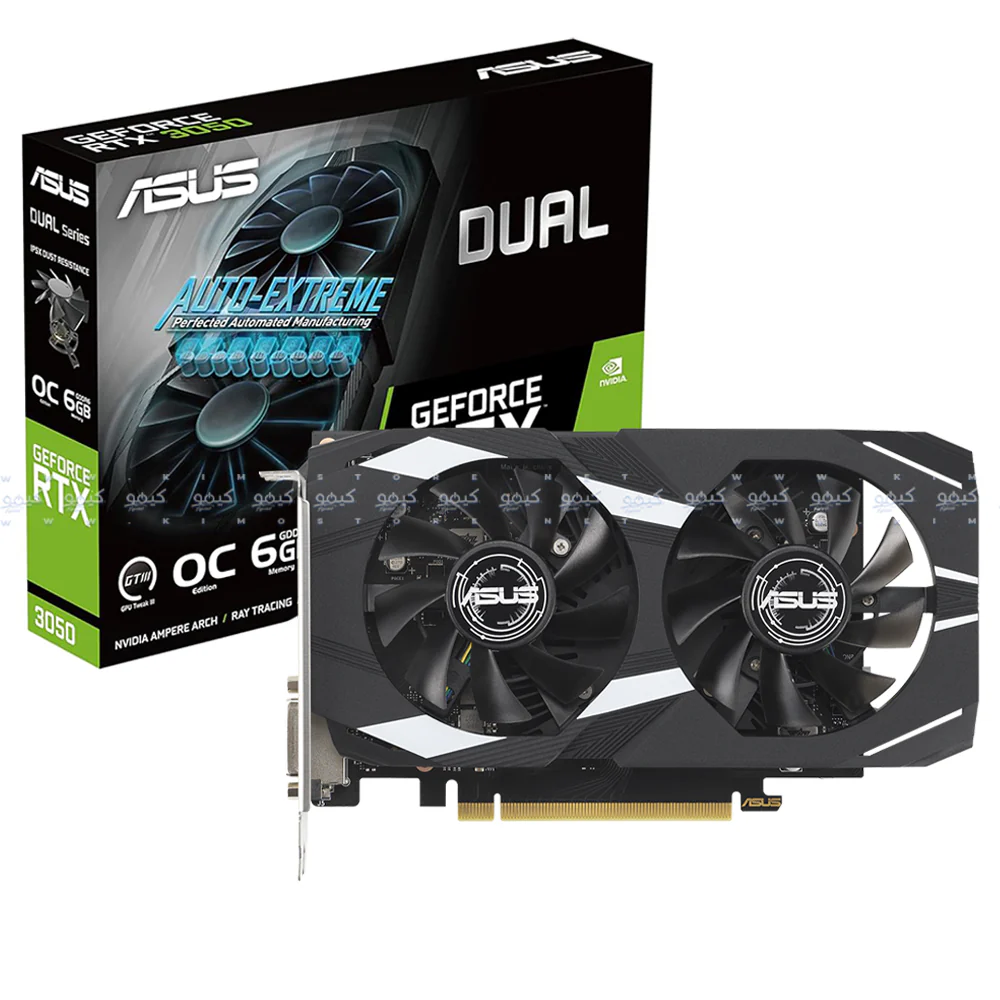 ASUS Dual GeForce RTX 3050 OC 6GB GDDR6 Graphics Card