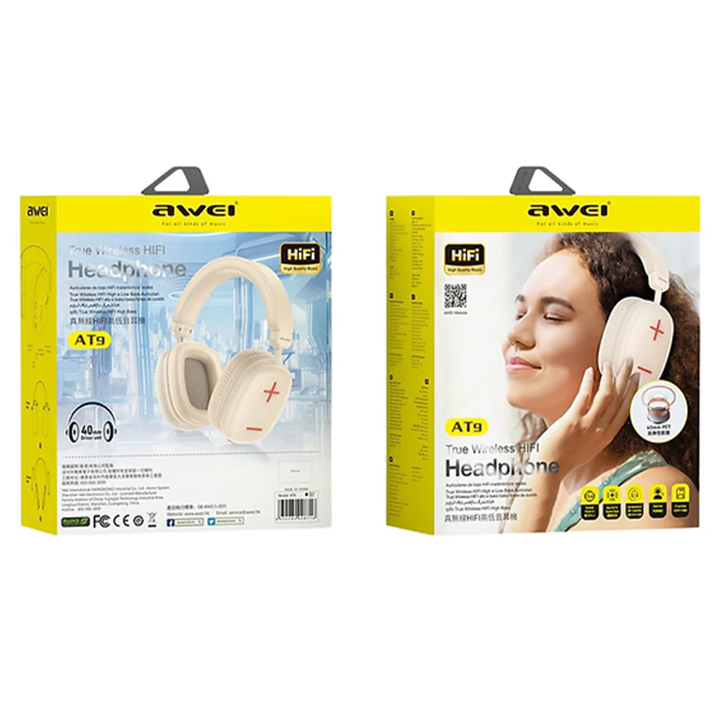 Awei AT9 Bluetooth Headphone - Image 3