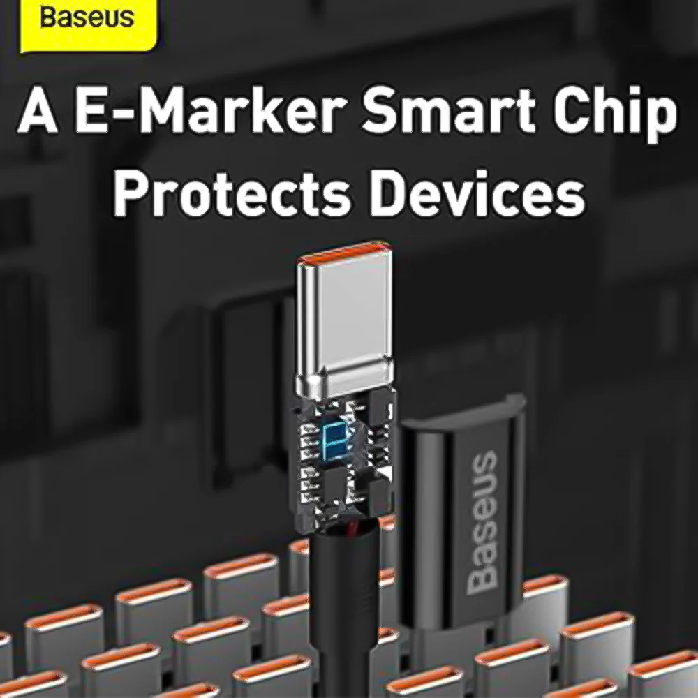 Baseus Superior Series CATYS-C01 Type-C To Type-C Cable 100W Fast Charging 2m - Black - Image 10