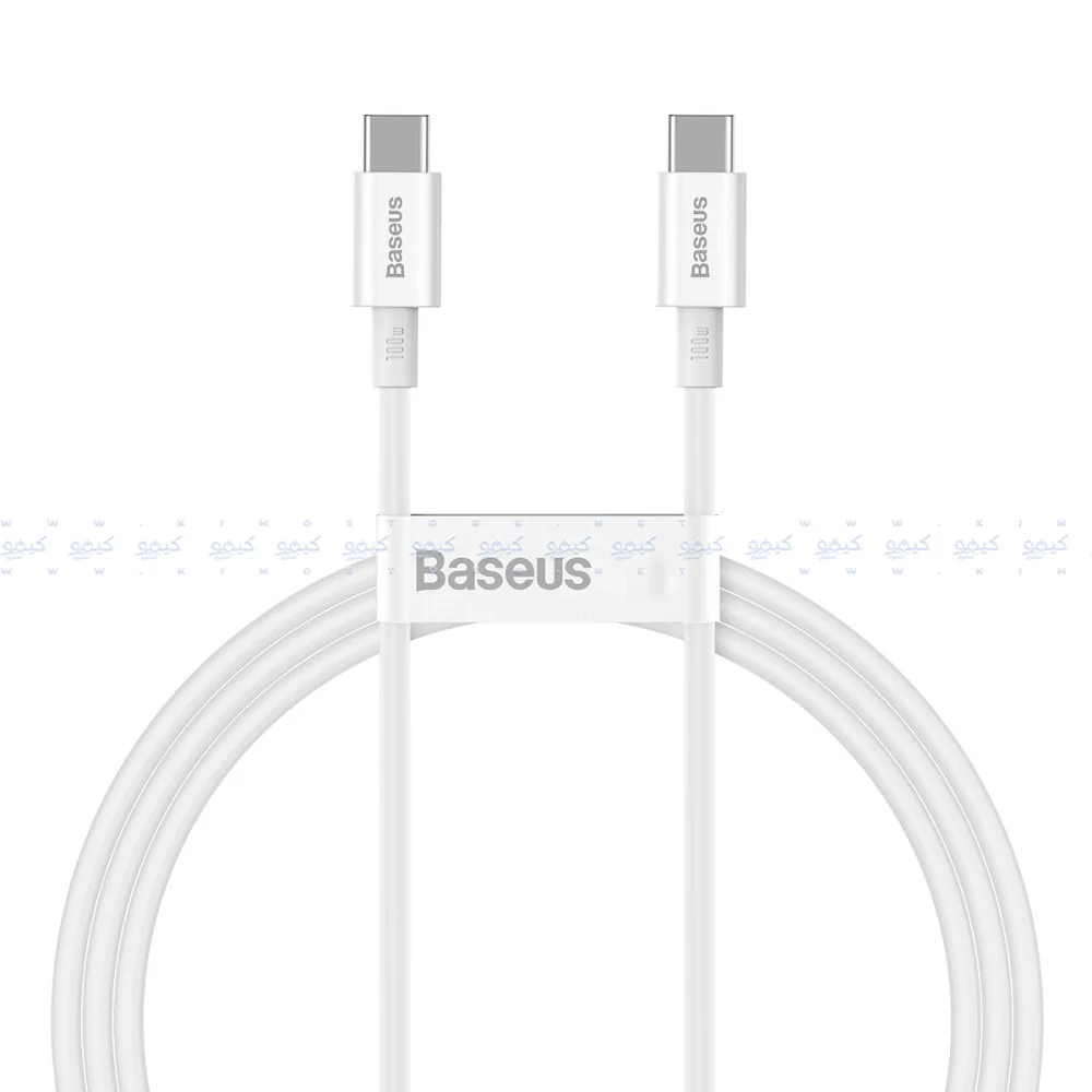 Baseus Superior Series CATYS-C02 Type-C To Type-C Cable 100W Fast Charging 2m - White - Image 2
