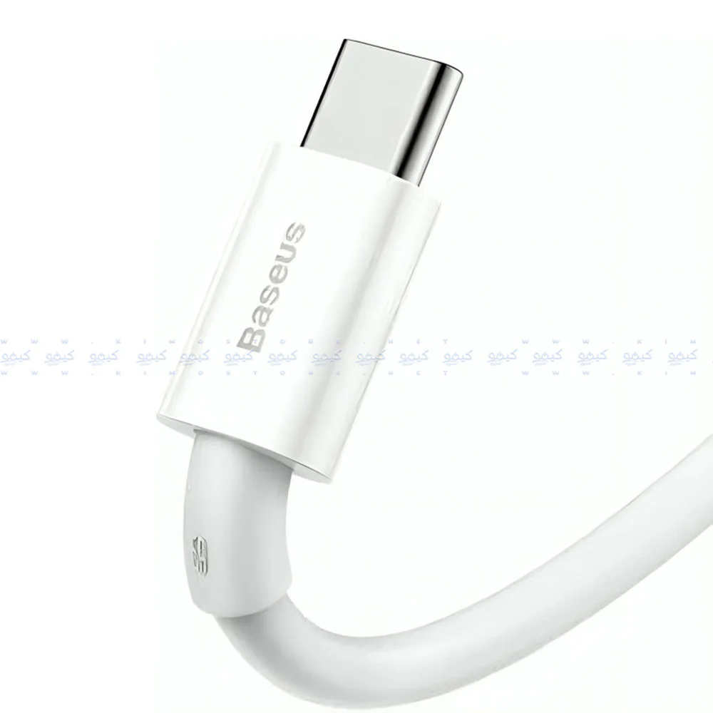 Baseus Superior Series CATYS-C02 Type-C To Type-C Cable 100W Fast Charging 2m - White - Image 3