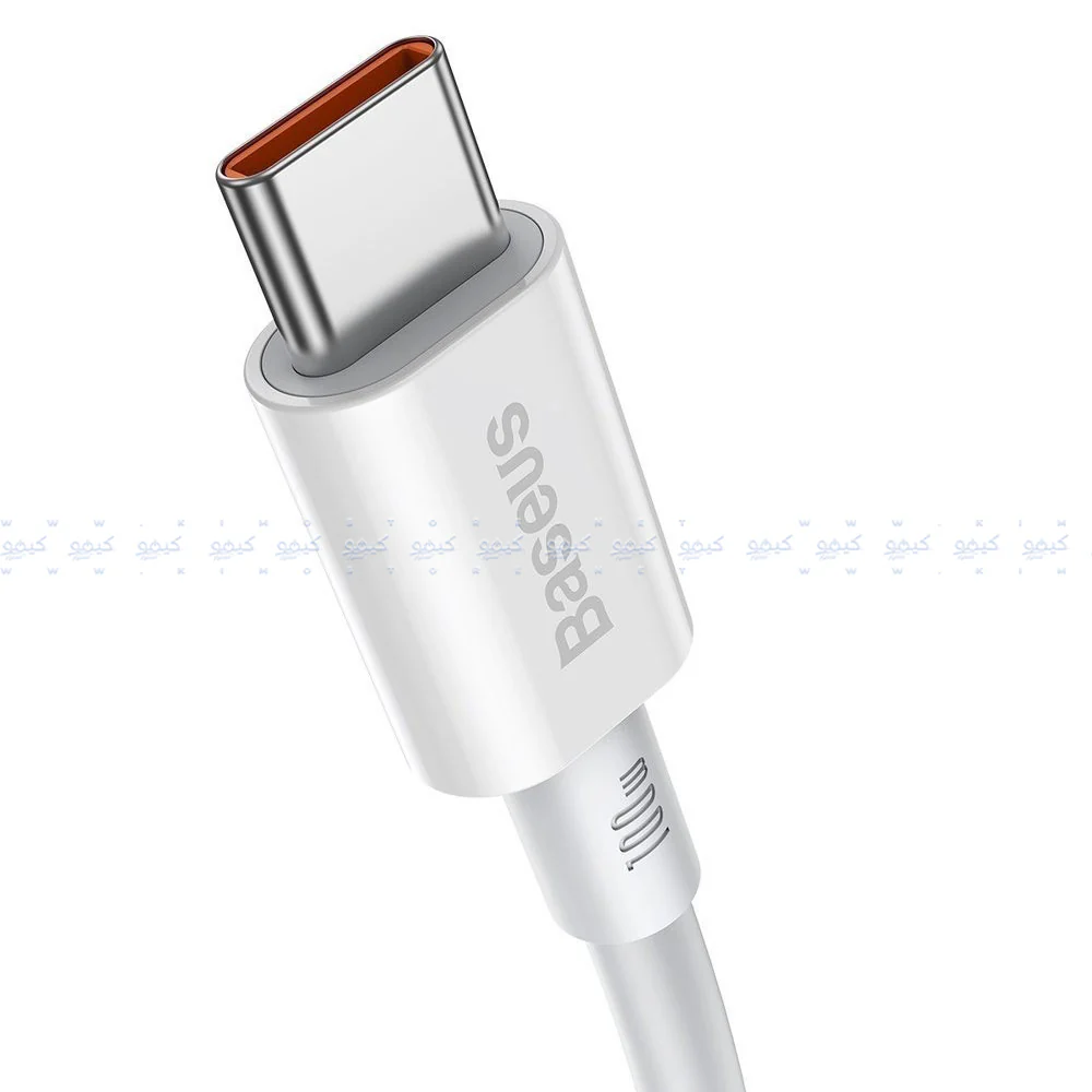 Baseus Superior Series CATYS-C02 Type-C To Type-C Cable 100W Fast Charging 2m - White - Image 4