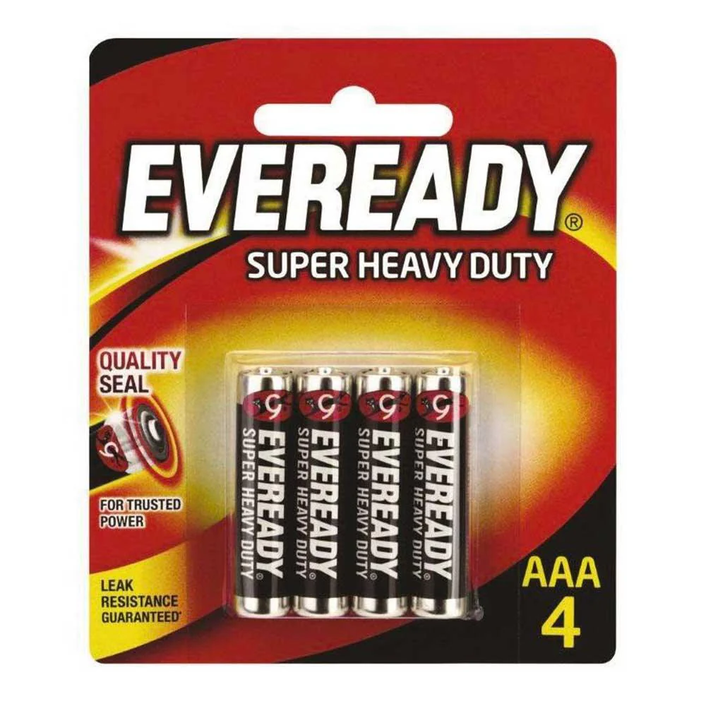 Eveready AAA4 Battery - Black