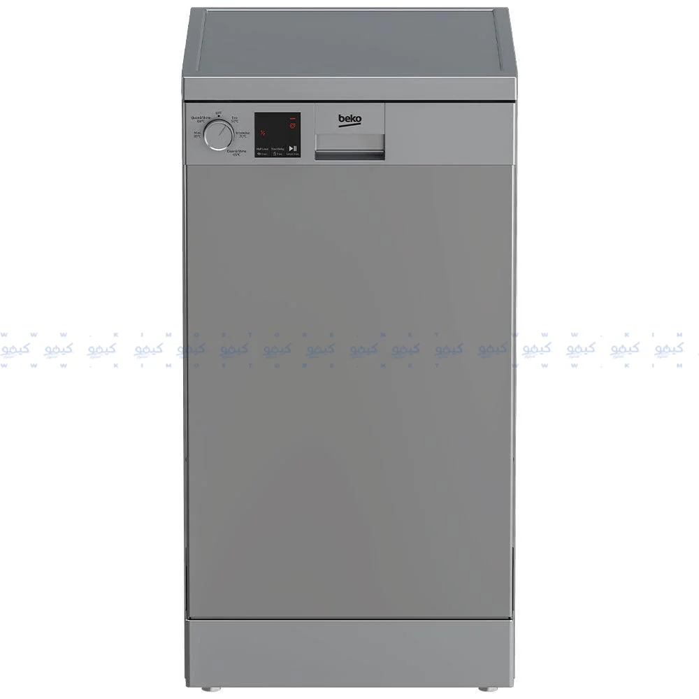 Beko Free Standing Dishwasher DVS05020S 10 Person 5 Program 45cm - Silver