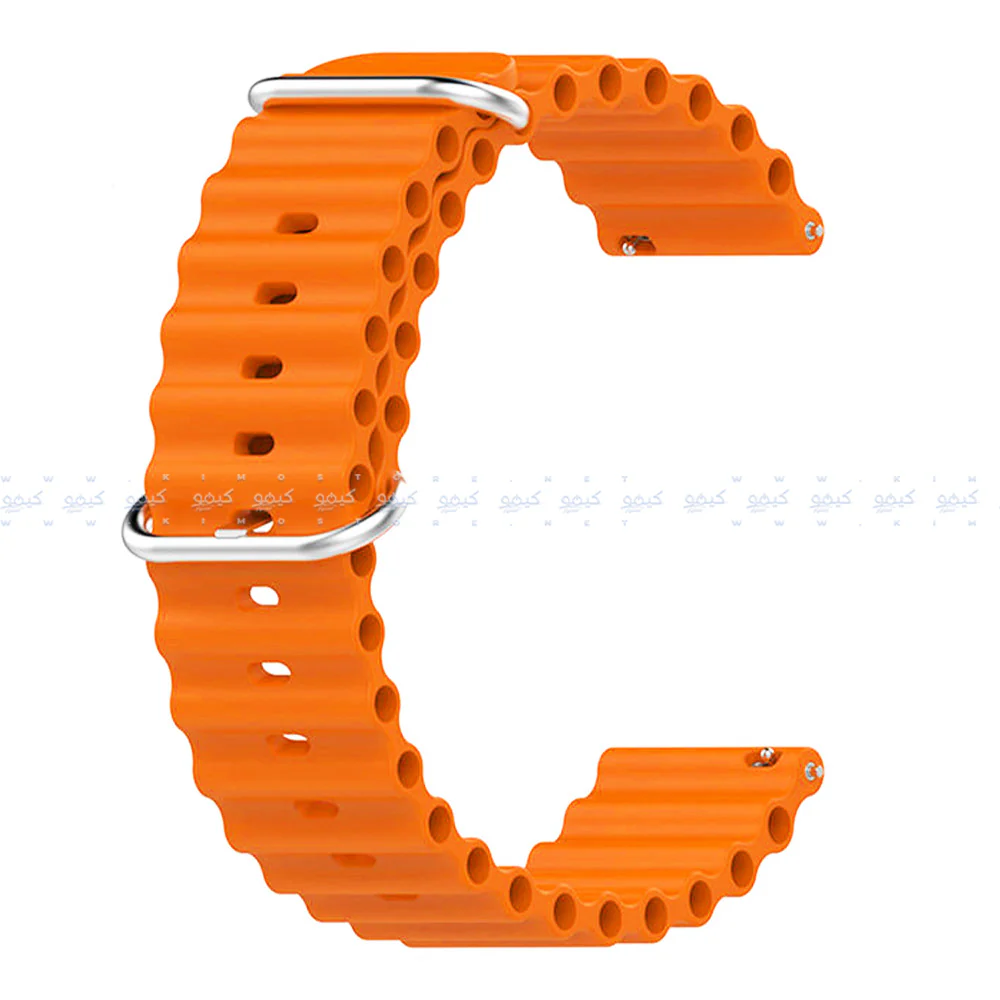 Ribbed Silicone Watch Strap (22mm) - Image 2