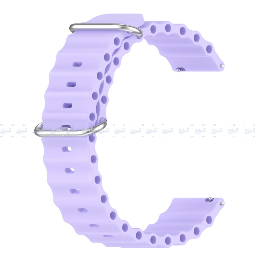 Ribbed Silicone Watch Strap (22mm) - Image 5