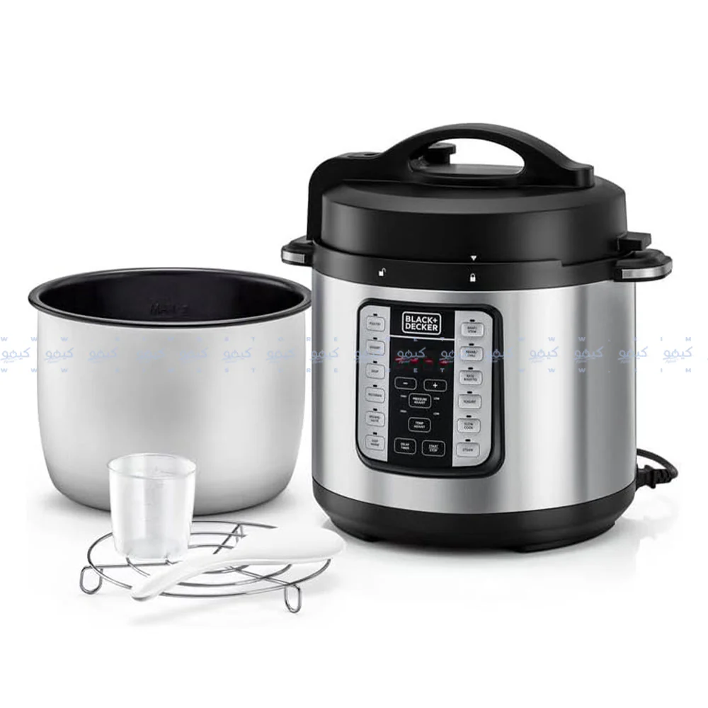 Black + Decker EZ Smart Steam Pot 7 In 1 Electric Pressure Cooker PCP1000-B5 6L 1000W - Image 3