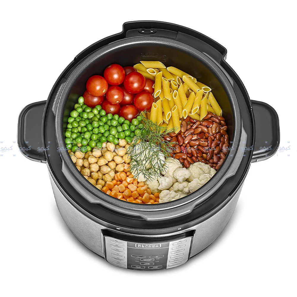 Black + Decker EZ Smart Steam Pot 7 In 1 Electric Pressure Cooker PCP1000-B5 6L 1000W - Image 6