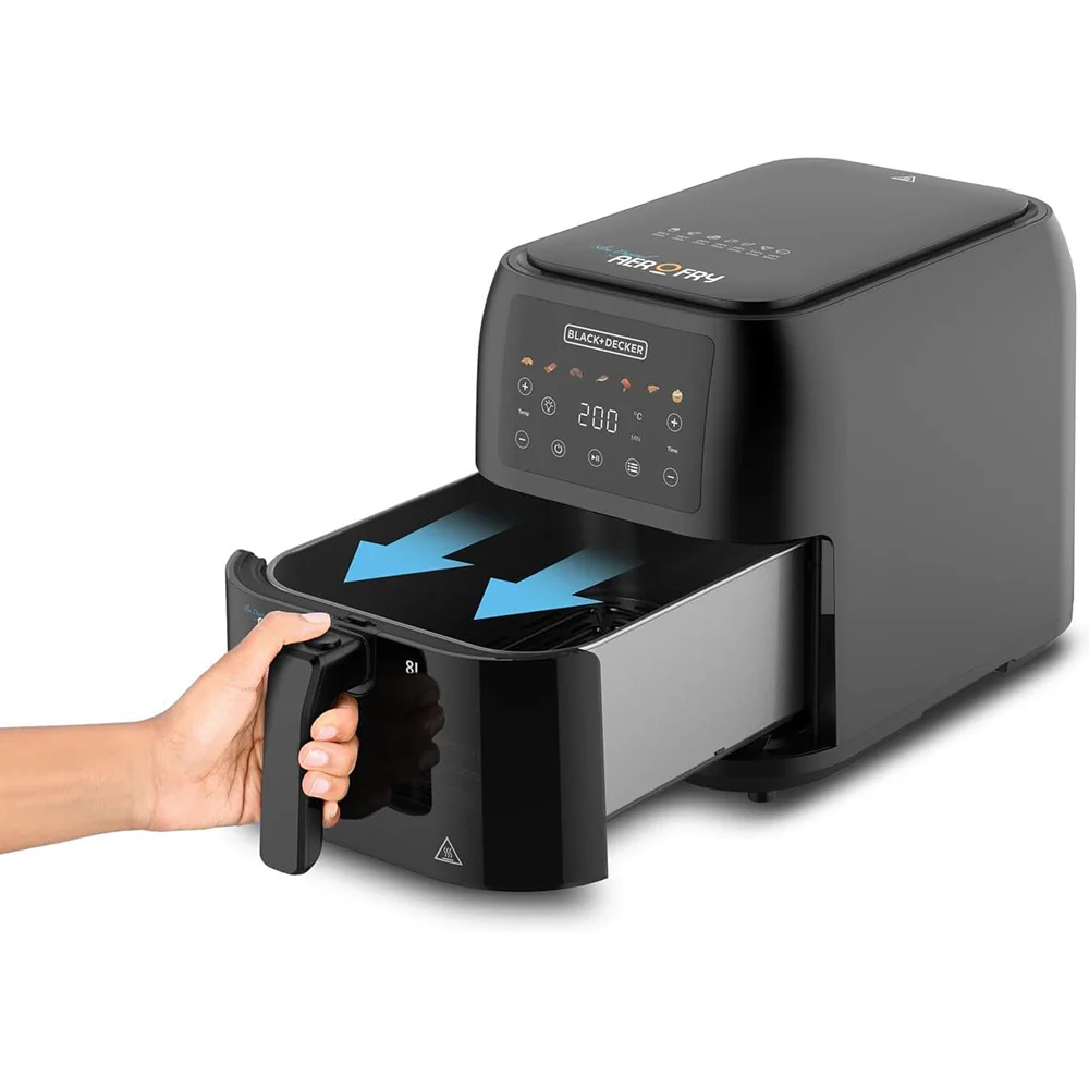 Black + Decker Air Fryer 7 In 1 Aerofry SAF80W-B5 8L 1700W - Image 4