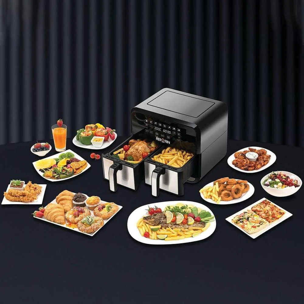Black + Decker Air Fryer Aerofry DZAF1700-B5 4L+4L 1700W - Image 7