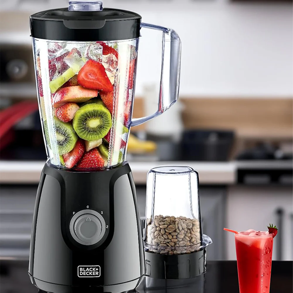 Black + Decker Blender With Extra Jar BX430J-B5 1.5L 400W - Image 7