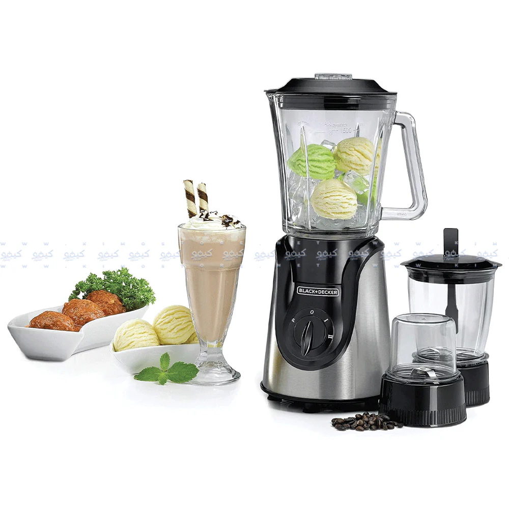 Black + Decker Blender With Chopper BX600G 1.5L 600W - Image 5