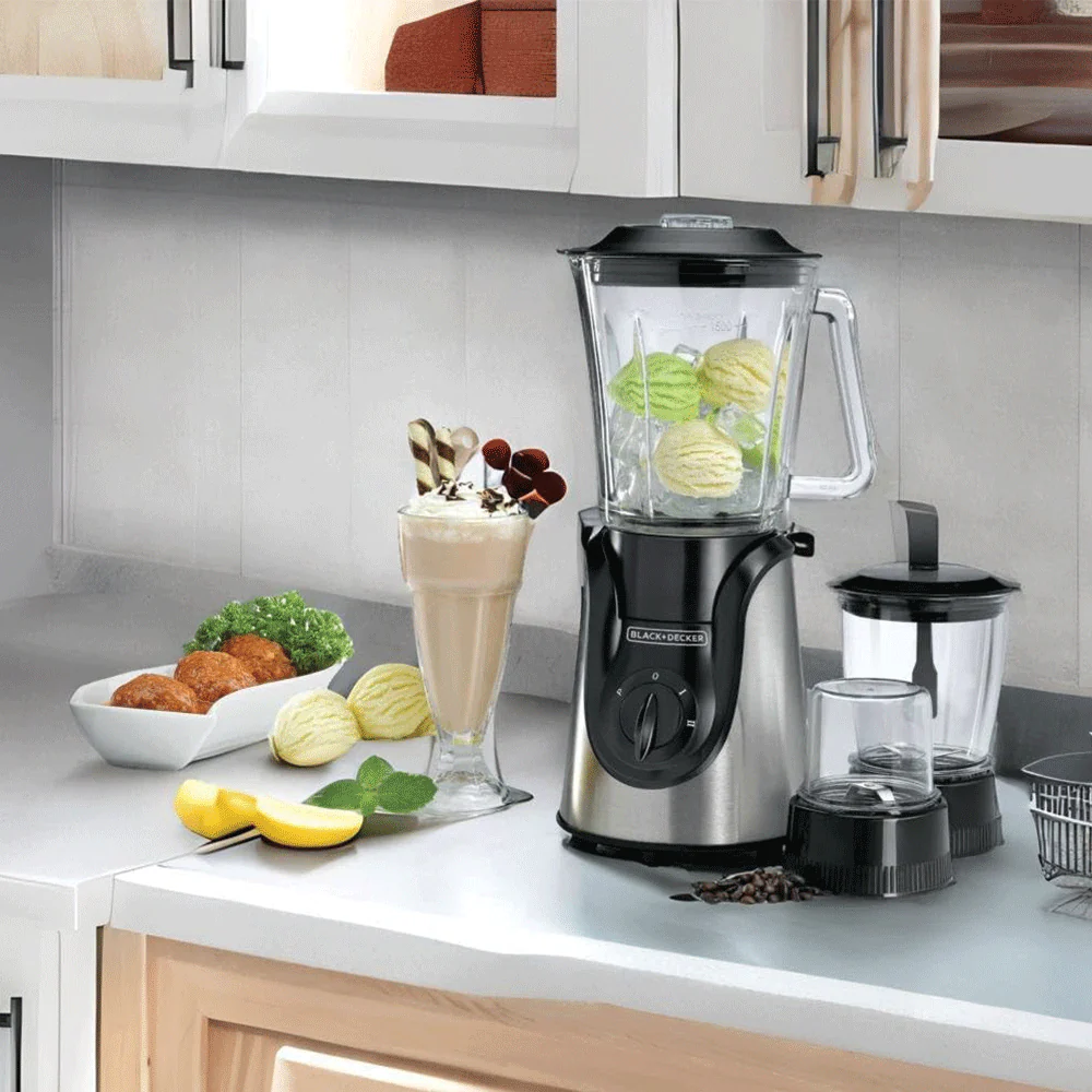 Black + Decker Blender With Chopper BX600G 1.5L 600W - Image 7