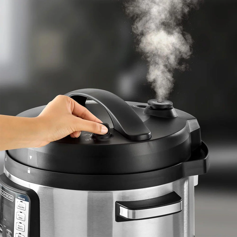 Black + Decker EZ Smart Steam Pot 9in1 Electric Pressure Cooker PCP1010-B5 10L 1350W - Image 17