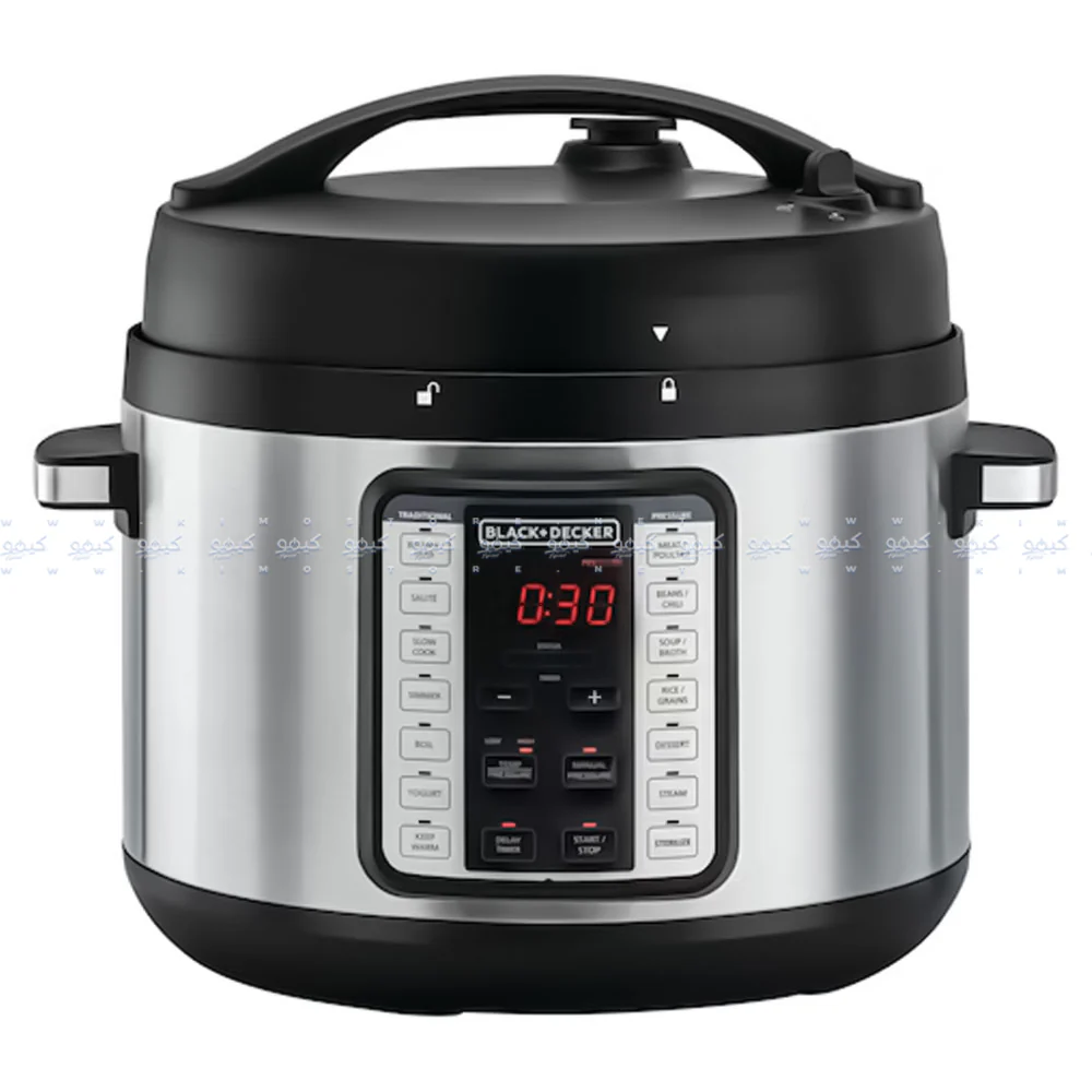 Black + Decker EZ Smart Steam Pot 9in1 Electric Pressure Cooker PCP1010-B5 10L 1350W - Image 2