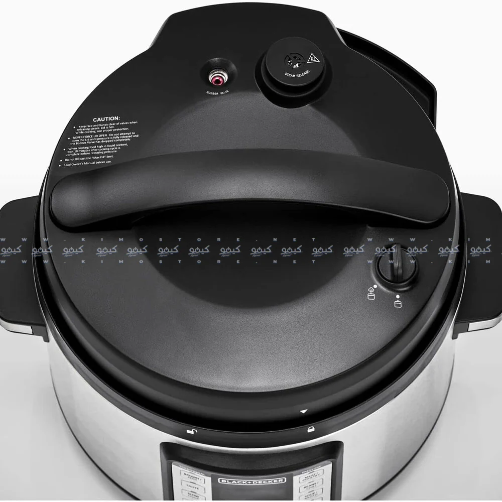Black + Decker EZ Smart Steam Pot 9in1 Electric Pressure Cooker PCP1010-B5 10L 1350W - Image 7
