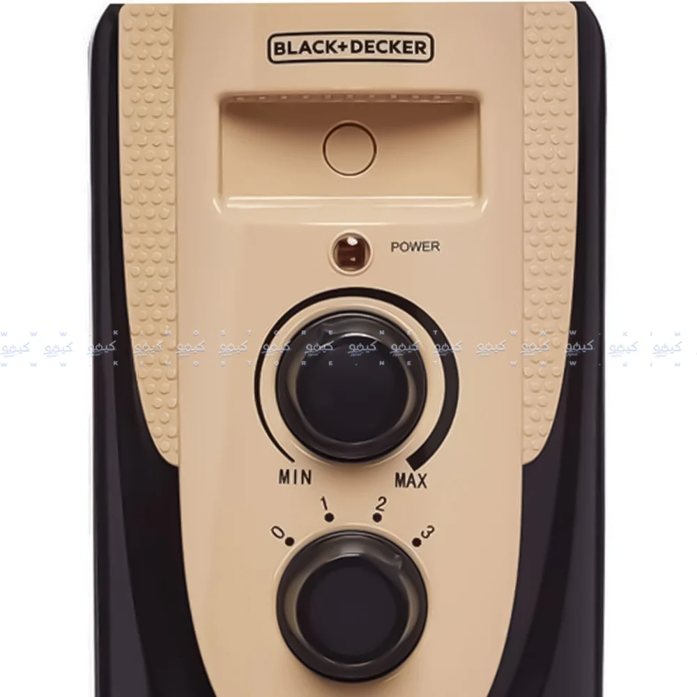 Black + Decker Electric Oil Heater OR013FD-B5 13 Fins 2500W - Image 3