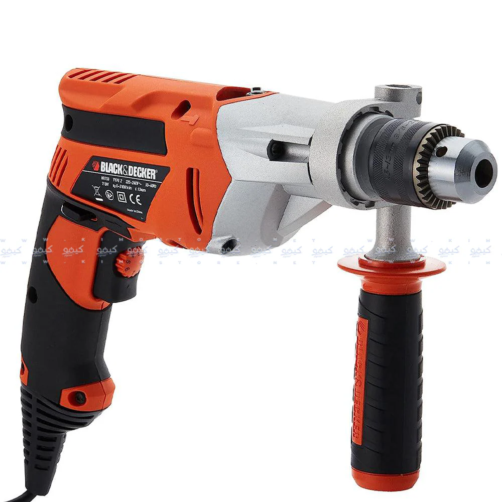 Black + Decker Percussion Hammer Drill KR703K 710W - Image 2