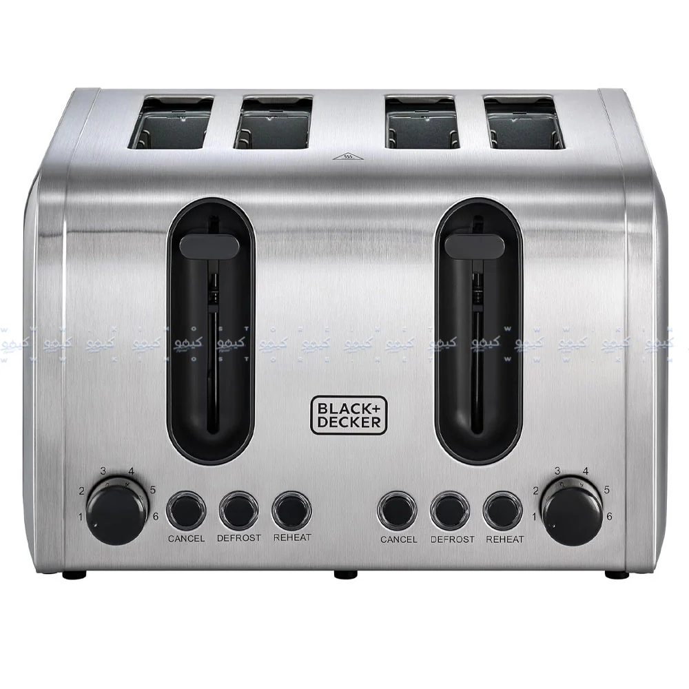 Black + Decker Toaster ET444-B5 2100W - Stainless Steel - Image 2