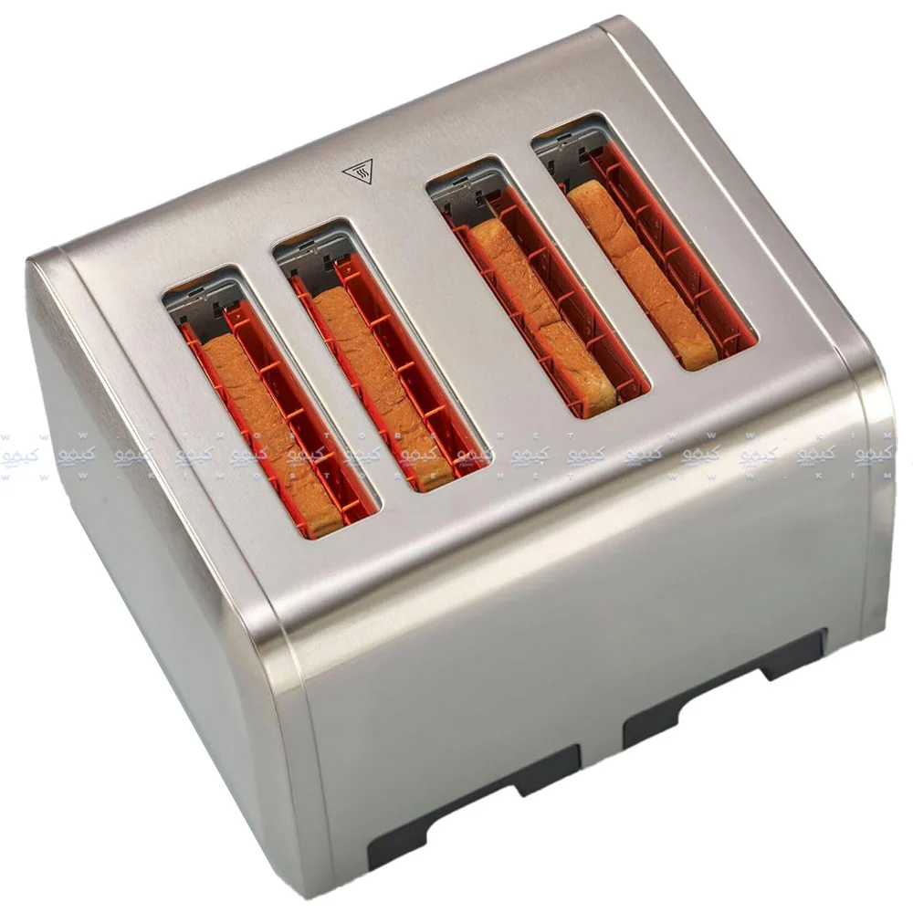 Black + Decker Toaster ET444-B5 2100W - Stainless Steel - Image 4
