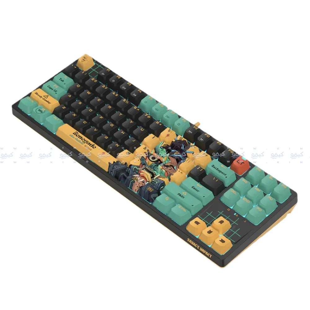 Bloody AT87 Alpha Optical Switch Wired RGB Gaming Keyboard English & Arabic - Image 7