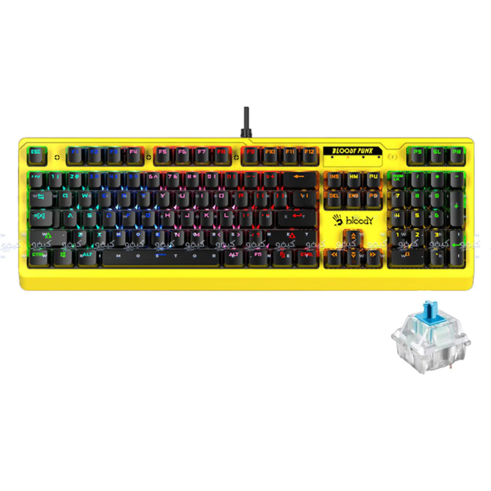 Bloody B810RC Blue Switch Wired RGB Gaming Keyboard English & Arabic