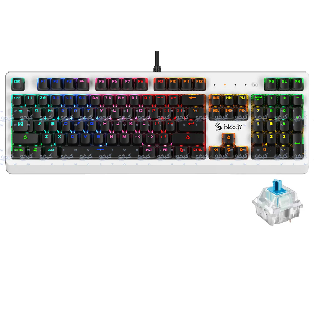 Bloody B810RC Blue Switch Wired RGB Gaming Keyboard English & Arabic - Image 6