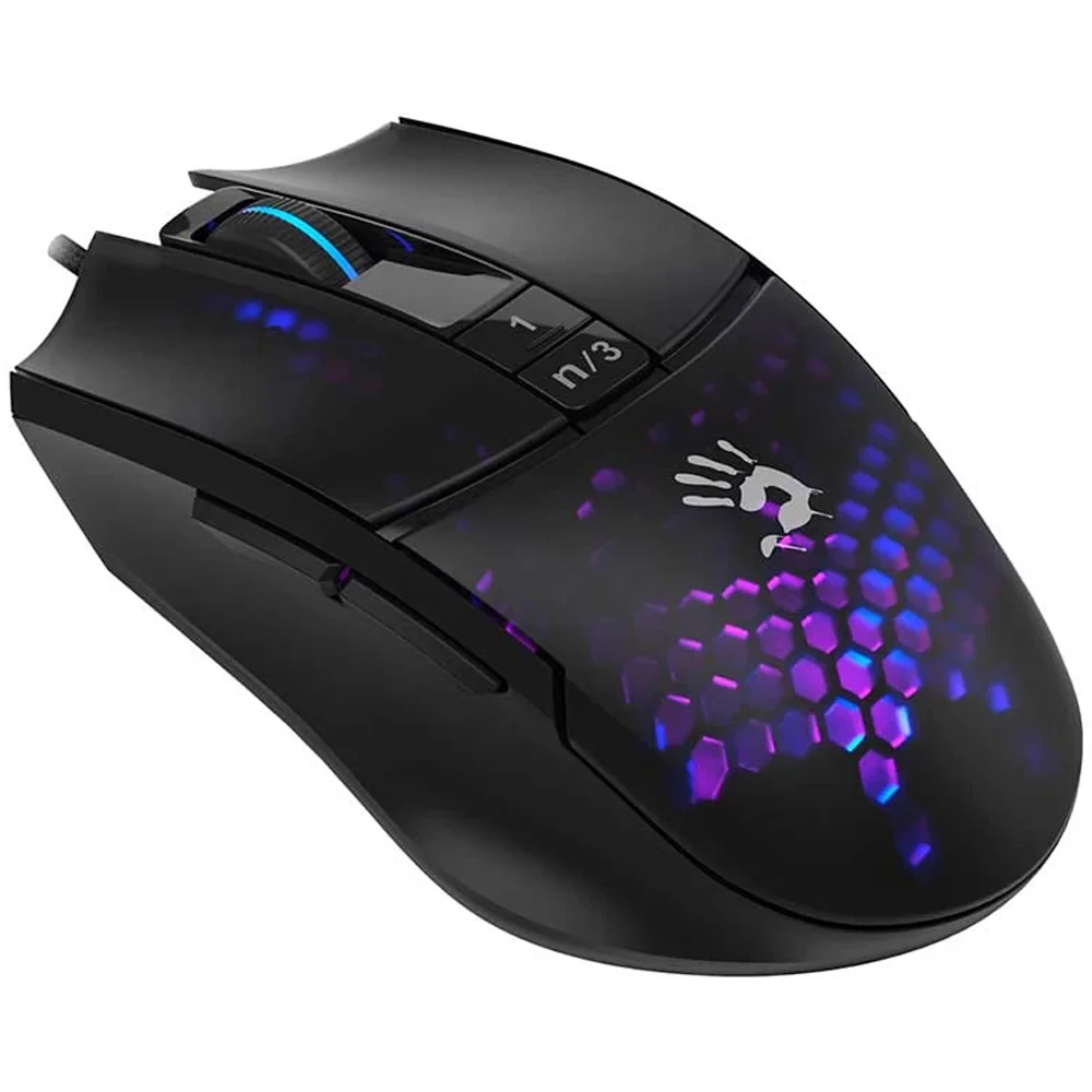 Bloody L65 Max Wired RGB Gaming Mouse 12000Dpi - Honeycomb - Image 3