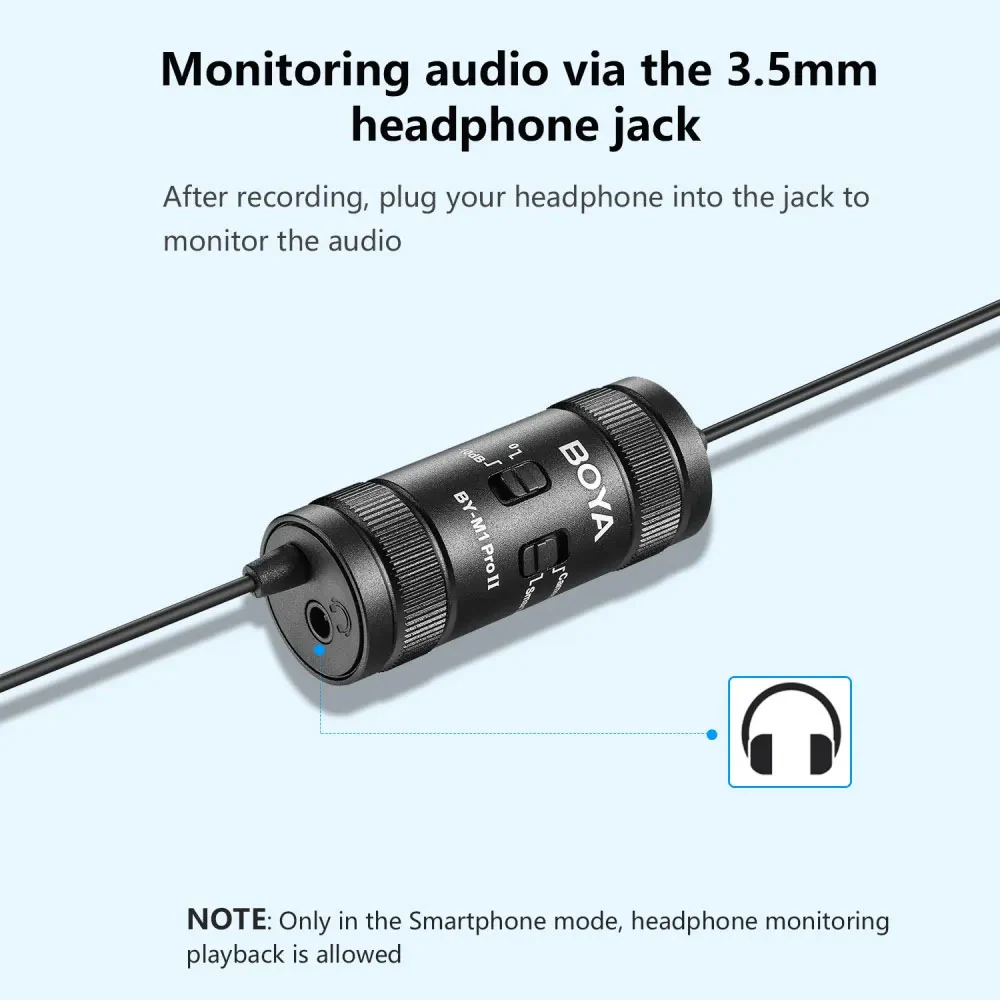 Boya BY-M1 Pro Lavalier Wired Microphone (Copy) - Image 3