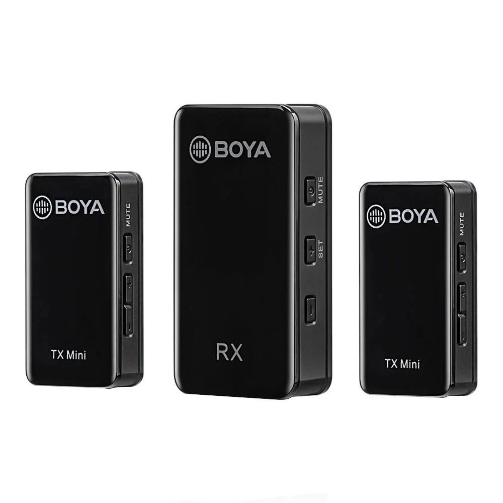 Boya BY-XM6-S2 Mini 2.4GHz Dual Channel Wireless Microphone System - Image 2