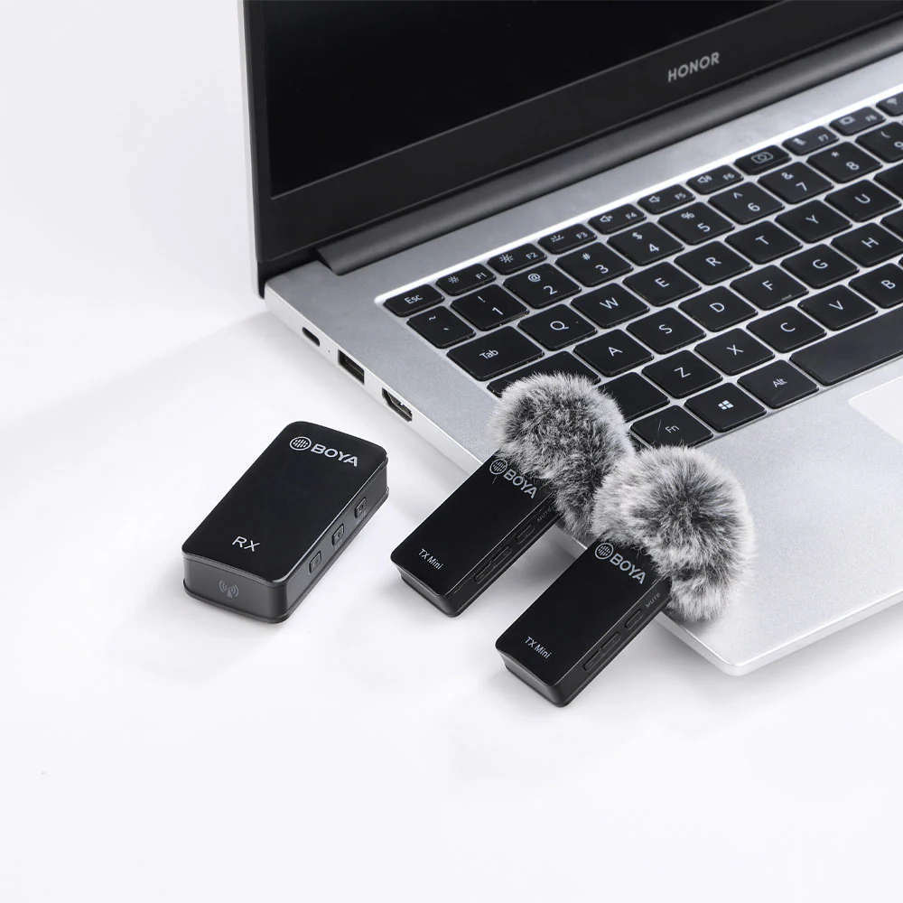 Boya BY-XM6-S2 Mini 2.4GHz Dual Channel Wireless Microphone System - Image 5