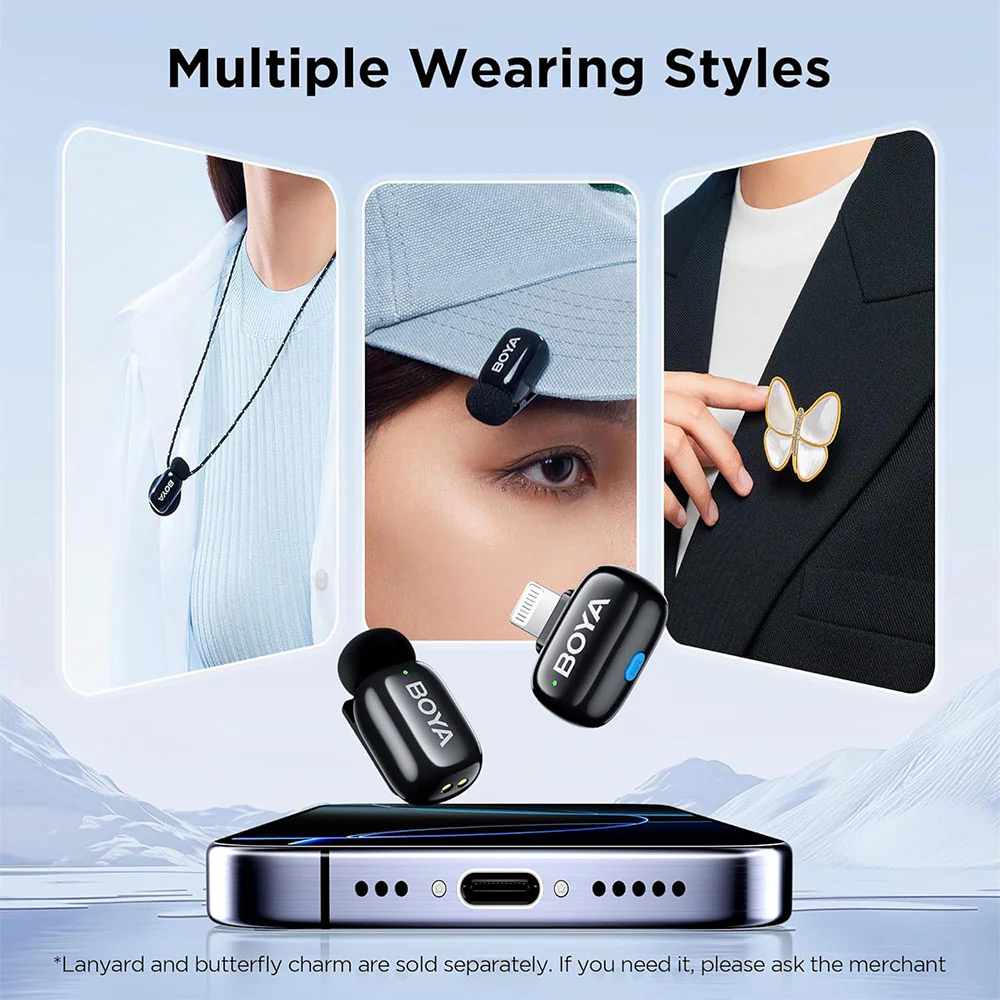 Boya Mini-16 Lightning 2.4GHz Wireless Microphone System - Black - Image 13