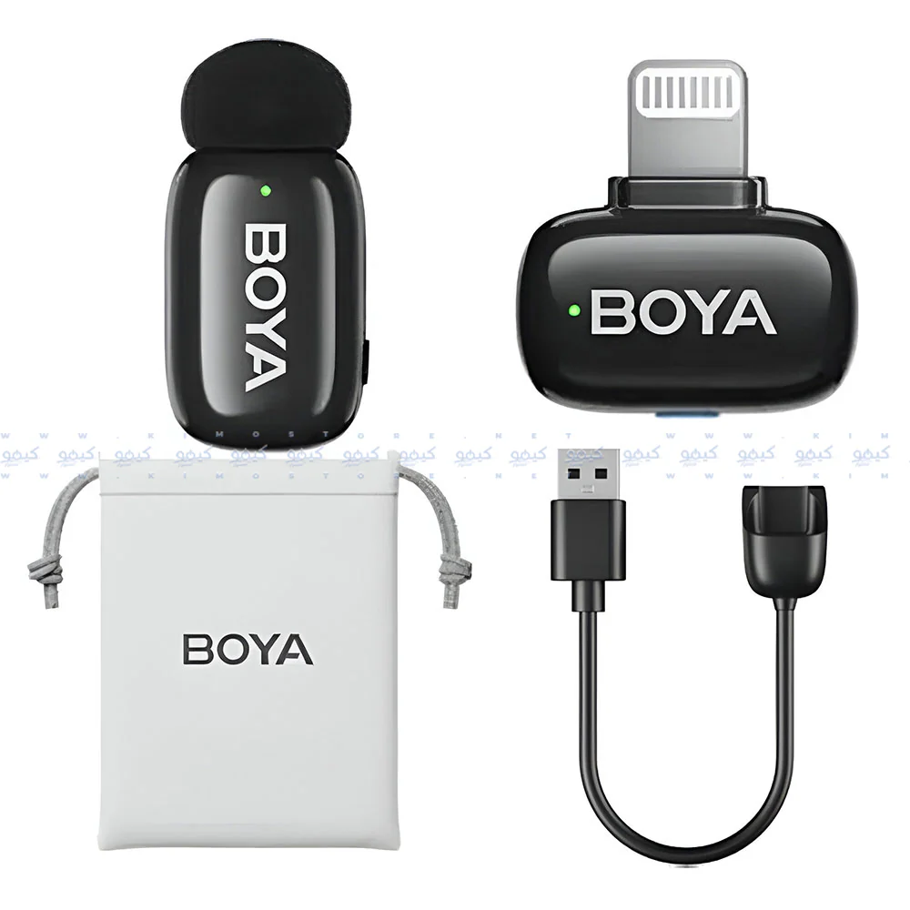 Boya Mini-16 Lightning 2.4GHz Wireless Microphone System - Black - Image 8
