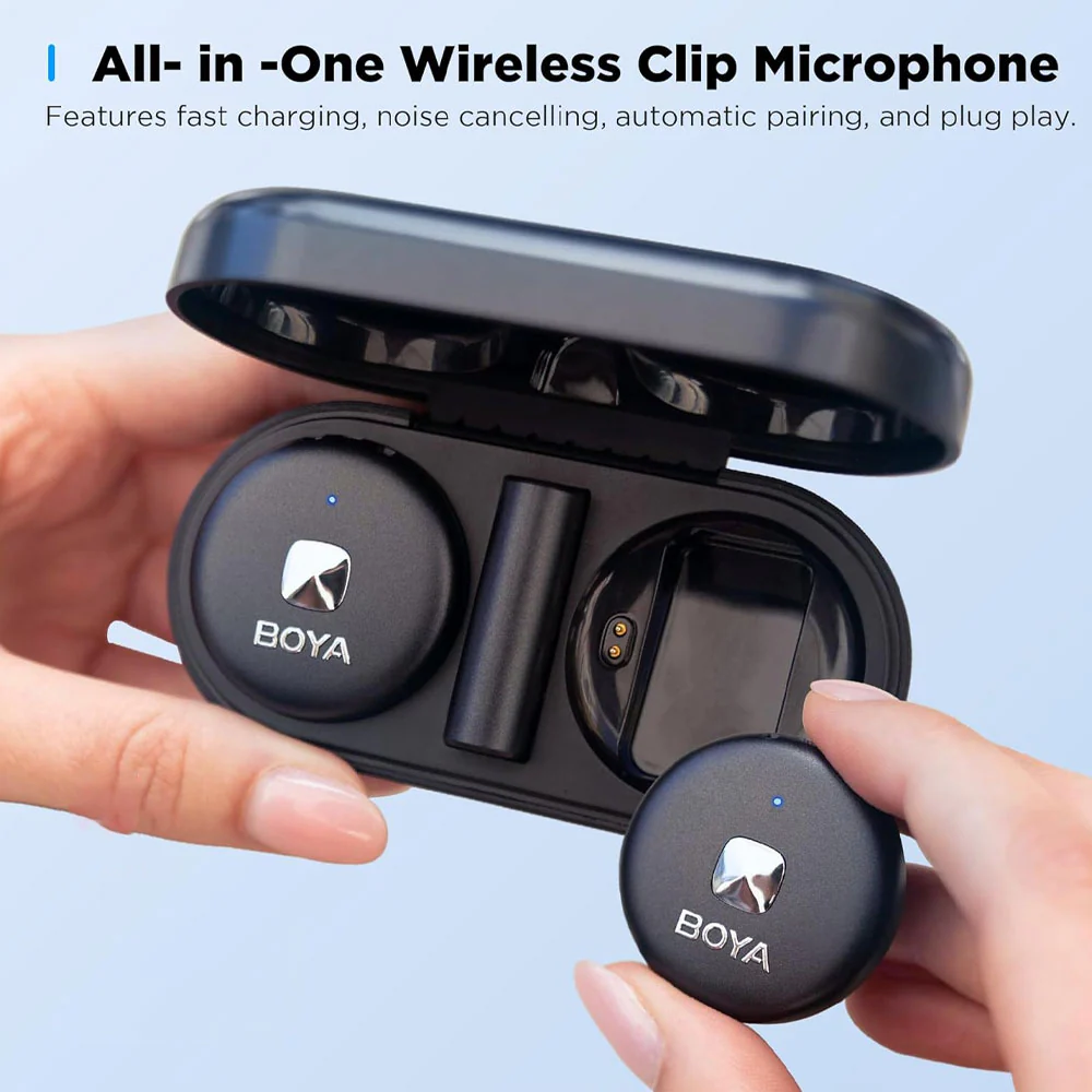 Boya OMIC-D Lightning 2.4GHz Dual Channel Wireless Microphone System - Image 10
