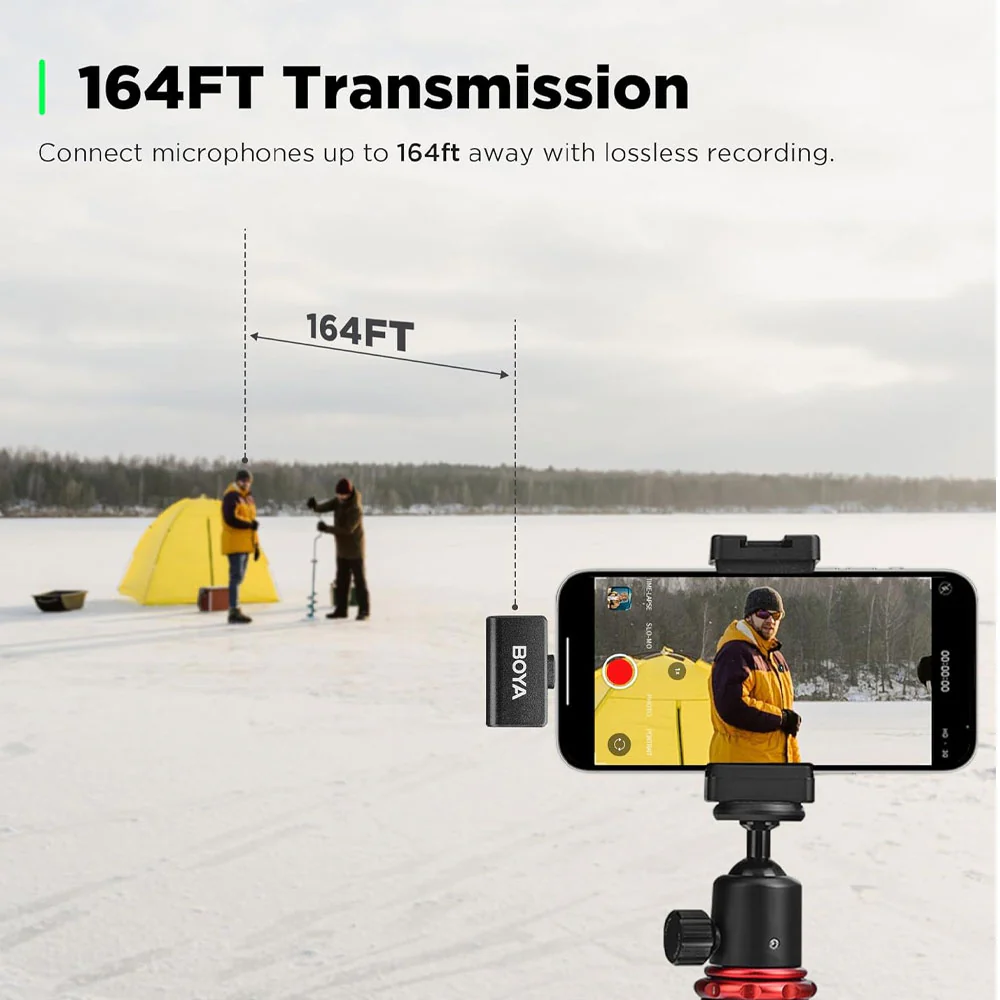 Boya OMIC-D Lightning 2.4GHz Dual Channel Wireless Microphone System - Image 11