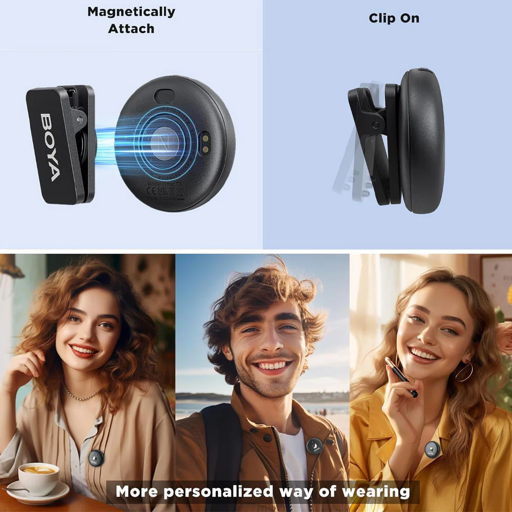 Boya OMIC-D Lightning 2.4GHz Dual Channel Wireless Microphone System - Image 9