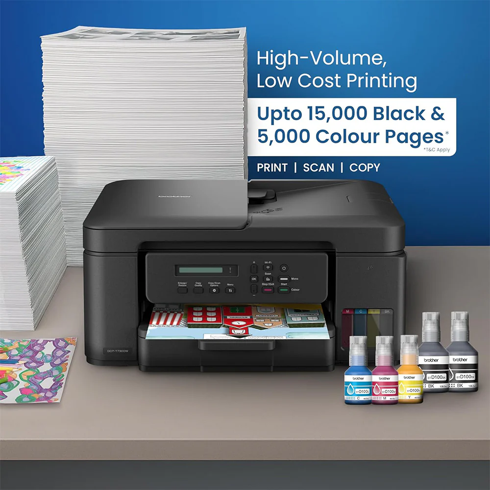 Brother Inkjet DCP-T730DW All in One Wireless Printer Color (Print - Copy - Scan) - Image 5