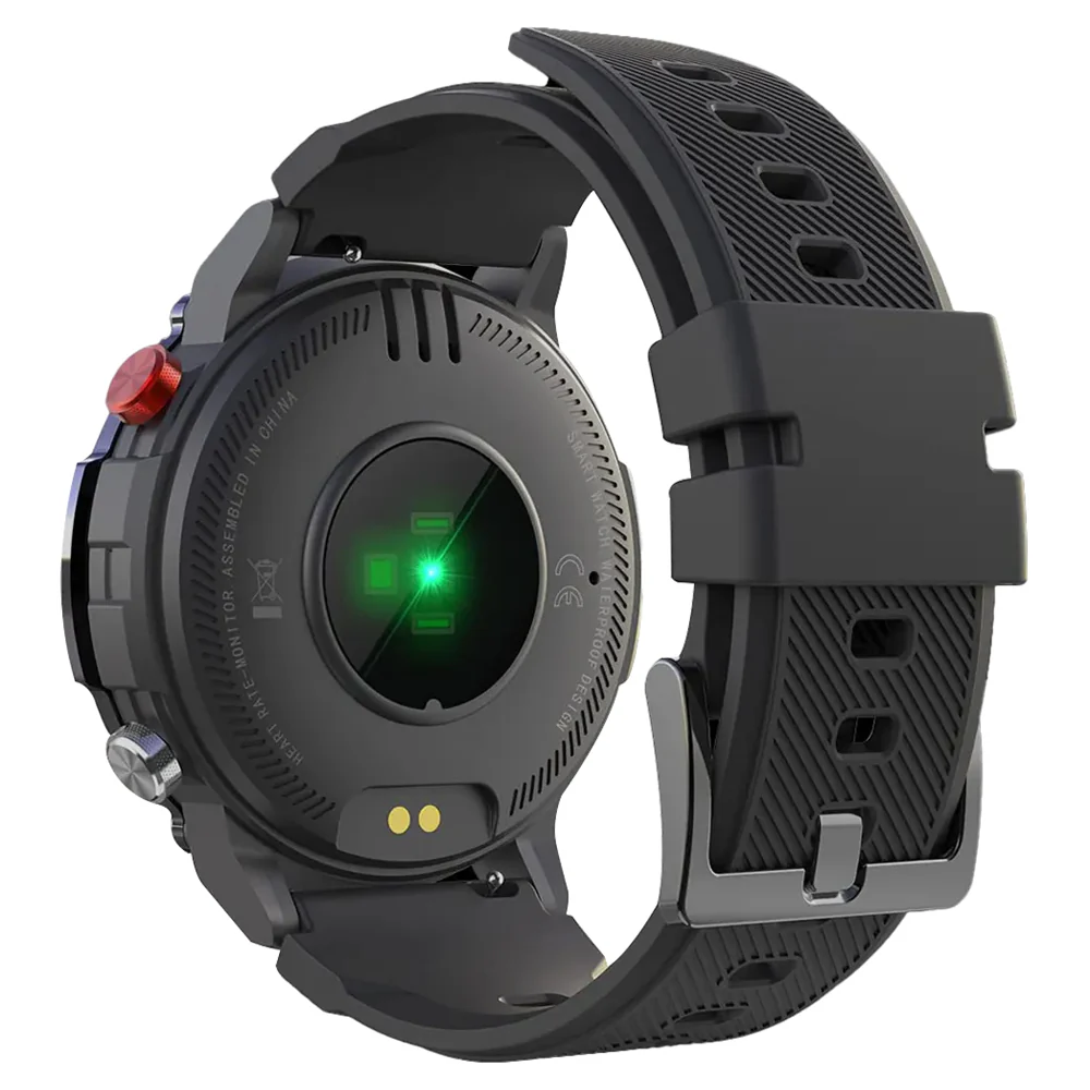 Buddy Crown J2 Smart Watch Black Case With Black Silicone Strap - Image 2