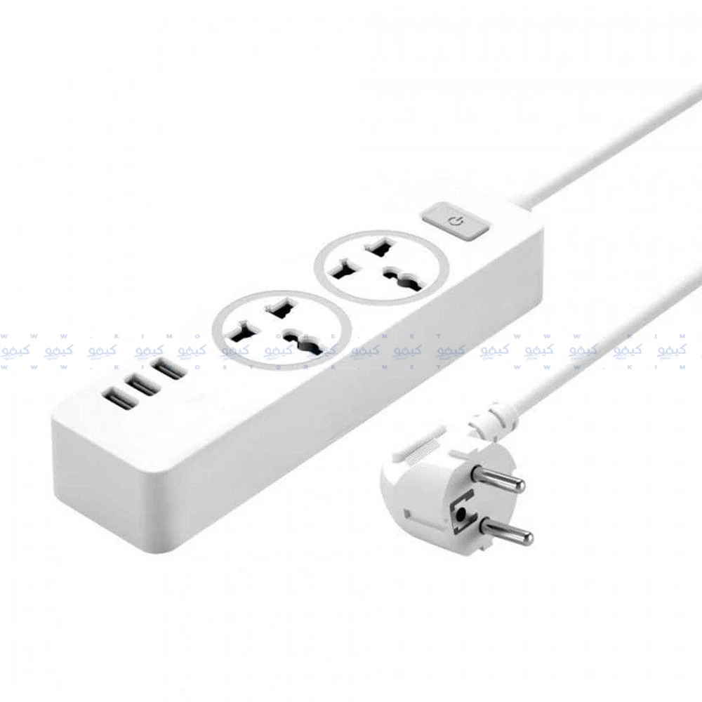 Buddy E10 Power Strip 2Ports + 3USB 2500W Fast Charging 1.8m - Image 2