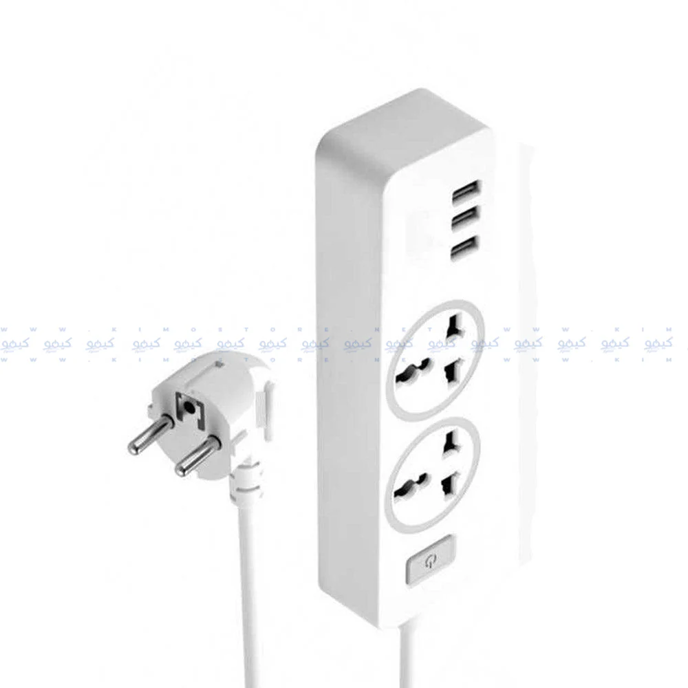 Buddy E10 Power Strip 2Ports + 3USB 2500W Fast Charging 1.8m - Image 3