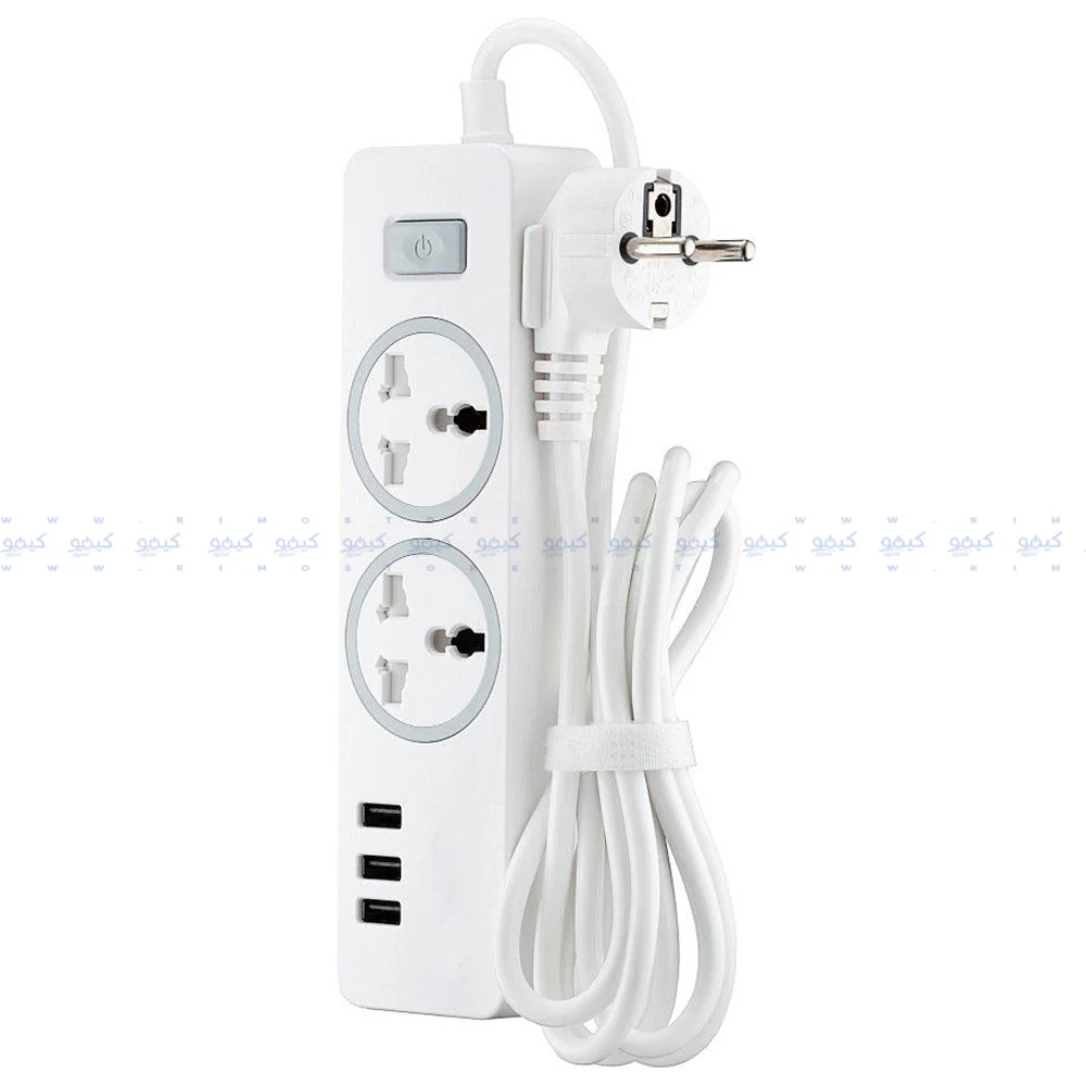 Buddy E10 Power Strip 2Ports + 3USB 2500W Fast Charging 1.8m - Image 4