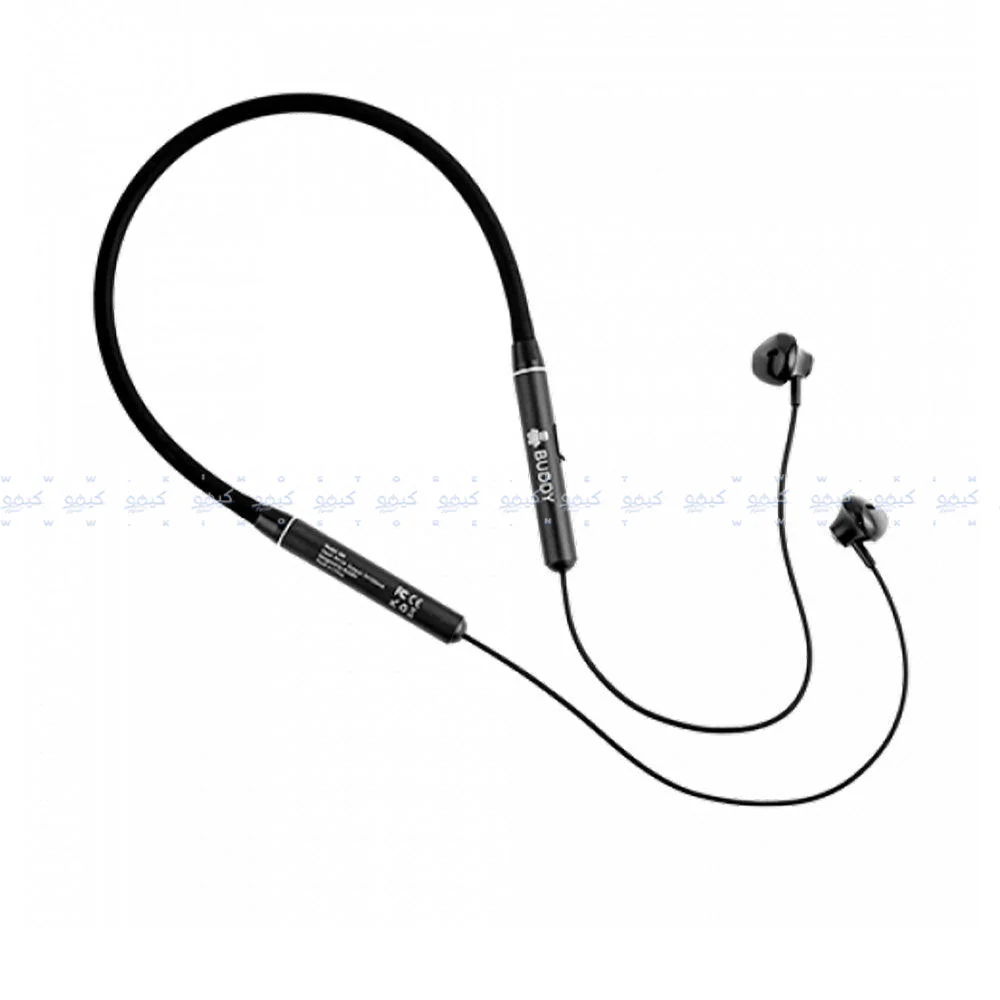 Buddy W6 Neckband Wireless Earphone - Black