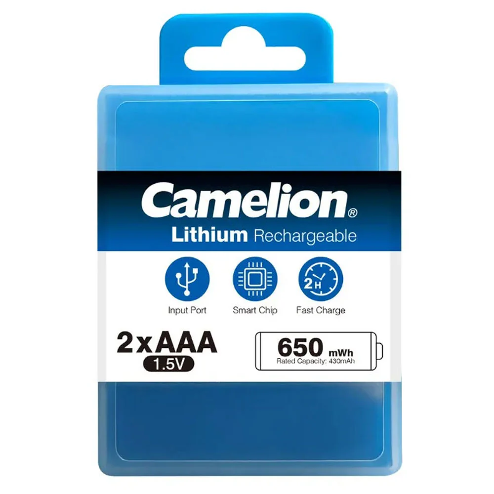 Camelion AAA2 Rechargeable Battery 430mAh (Type-C Cable)