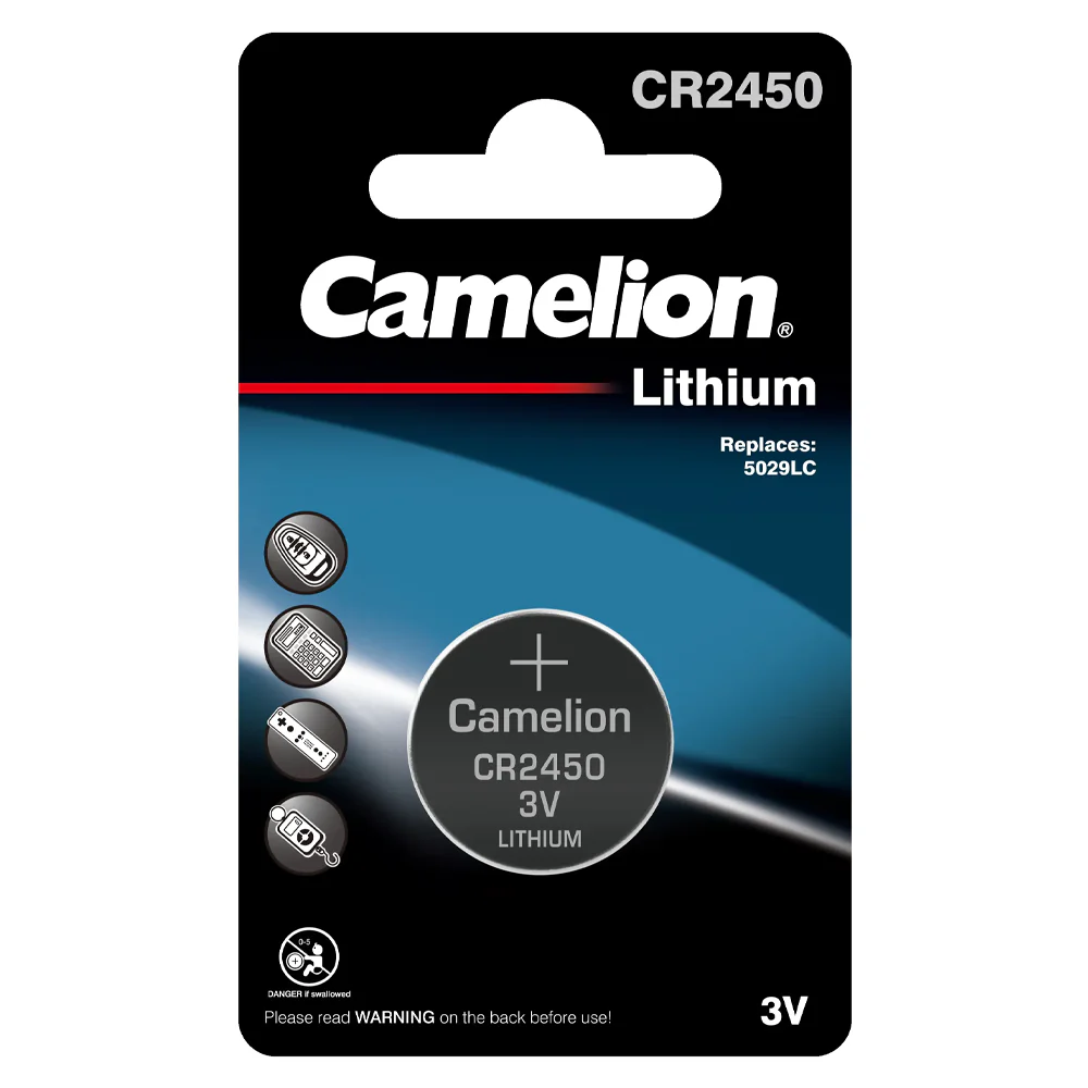 Camelion CR2450 Lithium Battery 3V