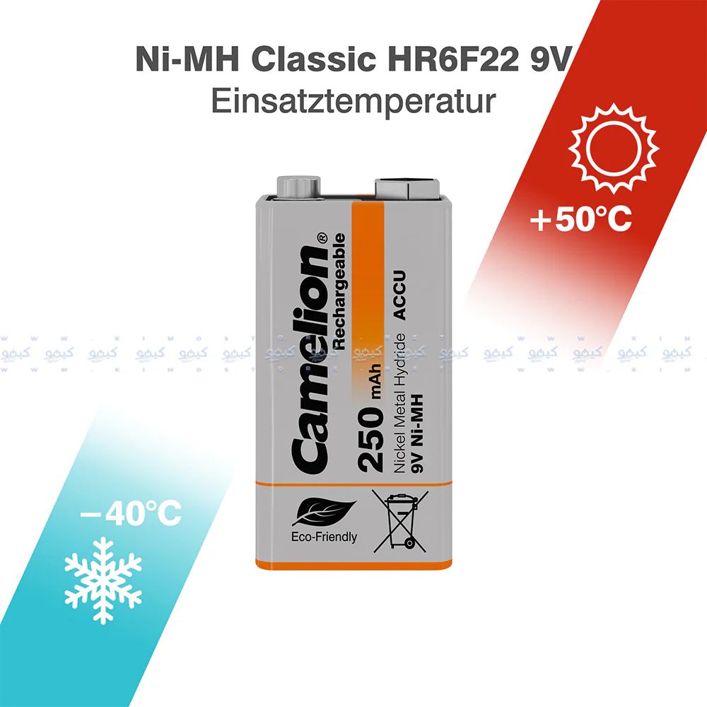 Camelion Ni-MH Rechargeable Battery 9V 250mAh - Image 3
