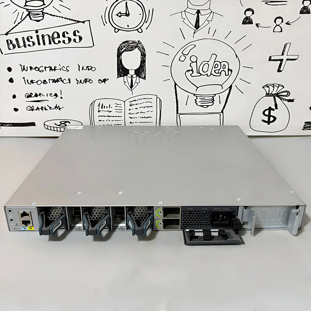 Cisco WS-C3850-24XS-E Managed Rackmount Switch 24 Port Gigabit SFP+ (Used) - Image 3