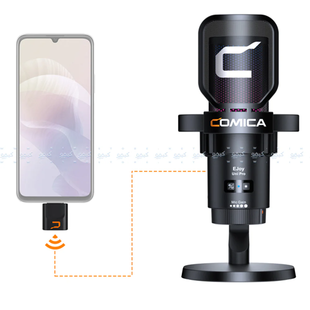 Comica EJoy Uni Pro RGB Wireless Microphone - Black - Image 3