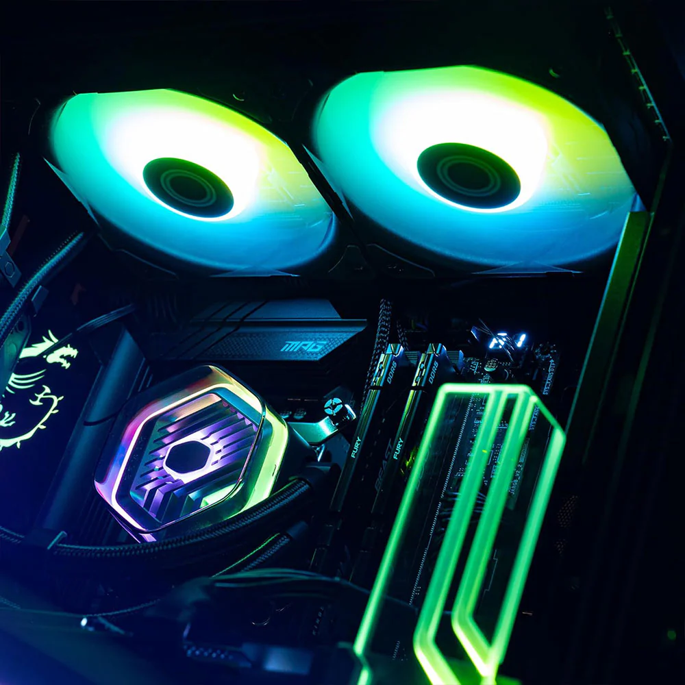 Cooler Master MasterLiquid 240 Atmos ARGB CPU Liquid Cooler - Image 8