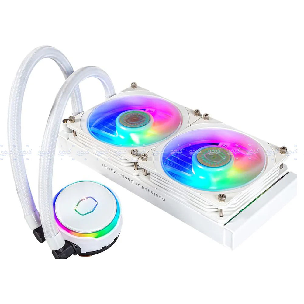 Cooler Master MasterLiquid 240 Atmos White ARGB CPU Liquid Cooler - Image 3