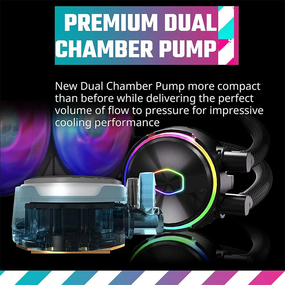 Cooler Master MasterLiquid PL240 FLUX ARGB CPU Liquid Cooler - Image 11